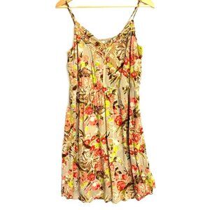Old Navy Floral Spaghetti Strap Lined Summer Dress Size L Feminine Lightweight